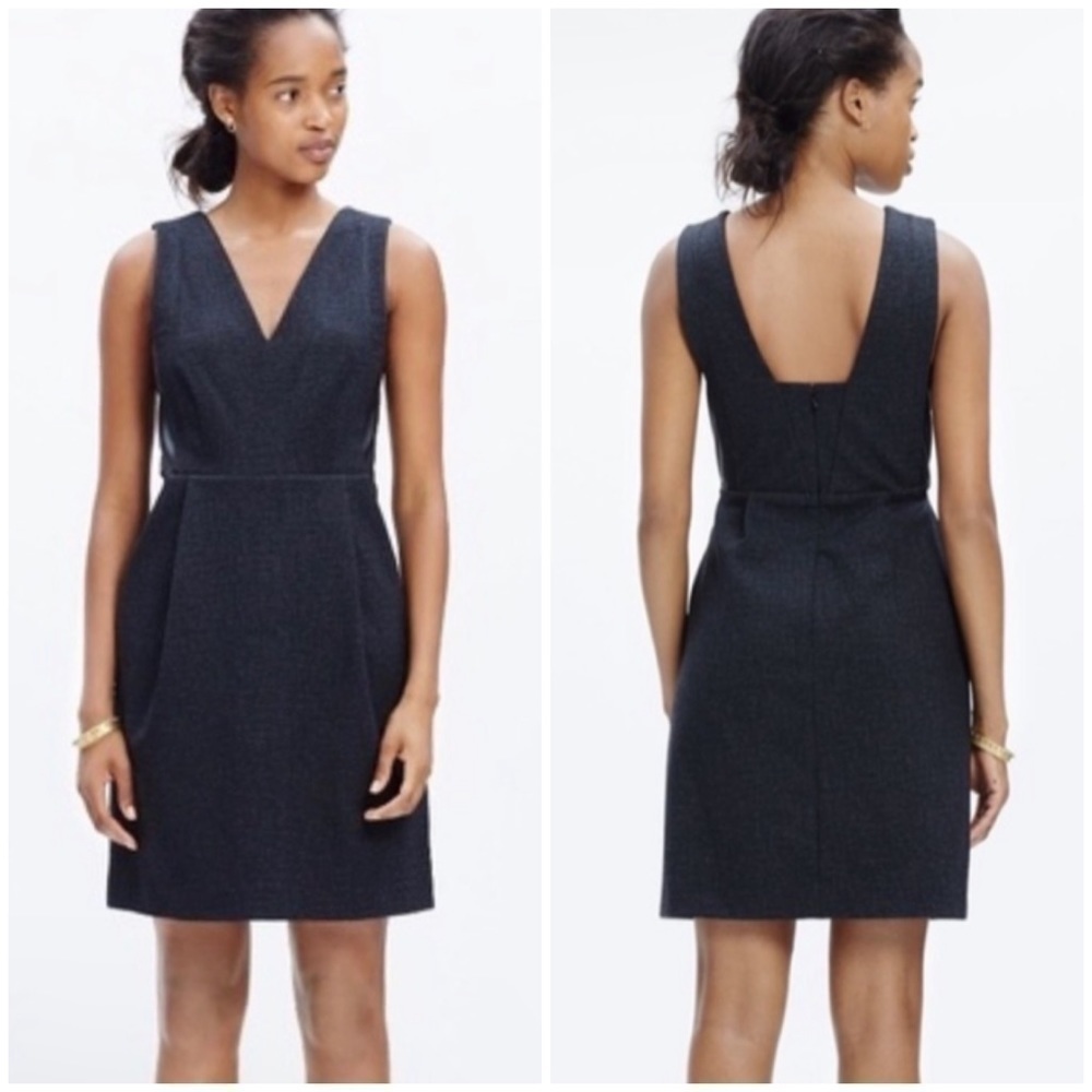 NEW Madewell Sheath Dress Leather Side Panels Size 0